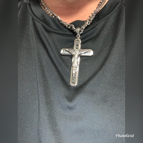 Pendant Cross Jesus Christ Crucifix Neckla… - Picture 5 of 8